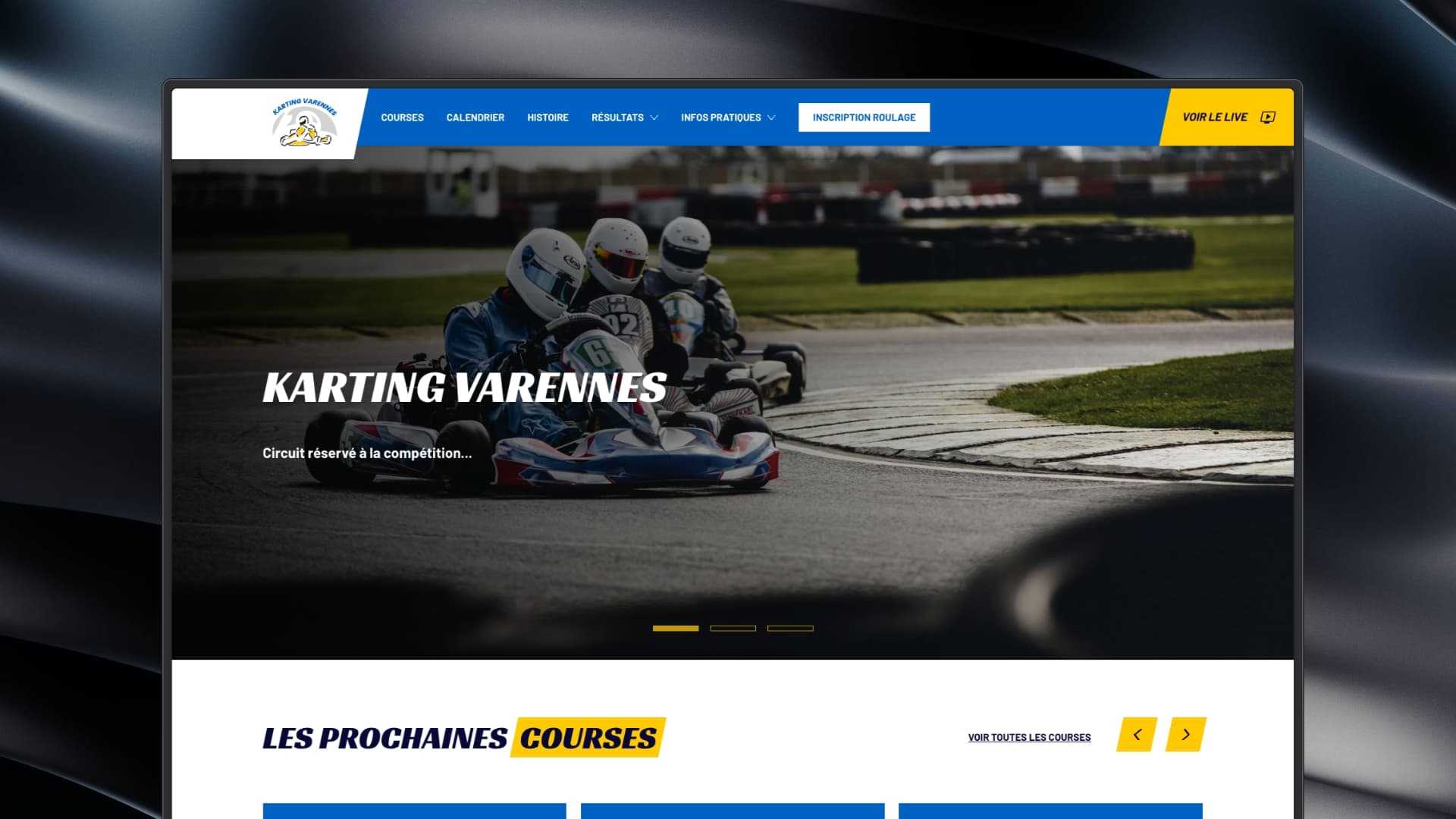 Site officiel ASK Varennes — Circuit international de karting